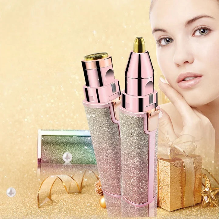 2 in 1 Rechargeable Blawless Eyebrow/Upper lips Trimmer