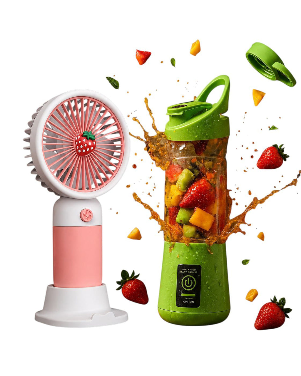 Mini Blender + Mini Fan Deal On 50% Off
